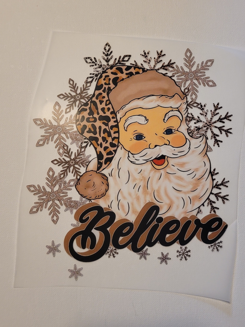 DTF Heat Transfer - Believe Santa